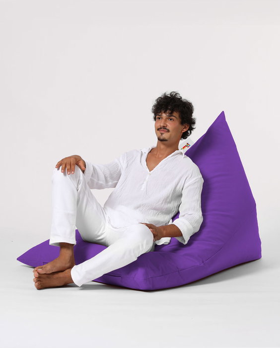Atelier Del Sofa Pyramid Big Bed Pouf - Púrpura